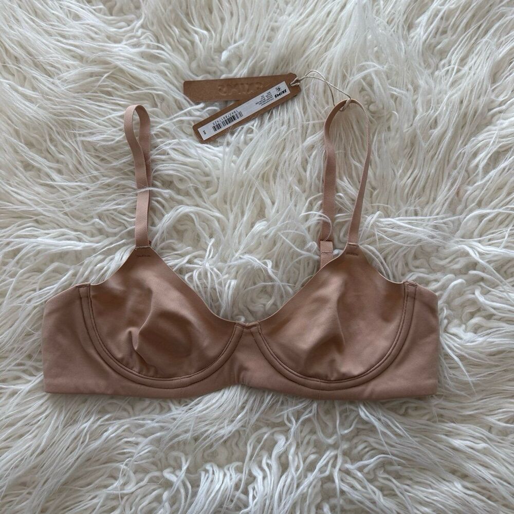 Skims Fits Everybody Unlined Demi Bra Clay Size 34A